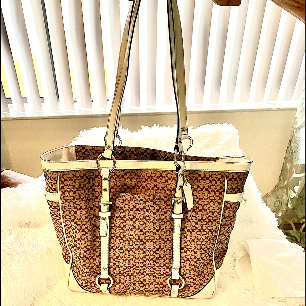 Vintage Coach oversized bag M0749-F11527 brown